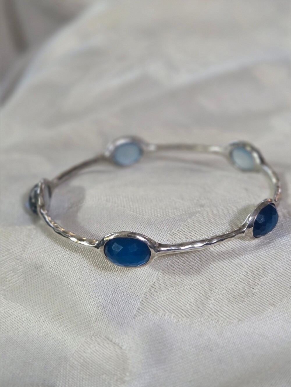 Ippolita Rock Candy 5 Stone Bracelet, Blue Quartz, MOP, Sterling Silver
